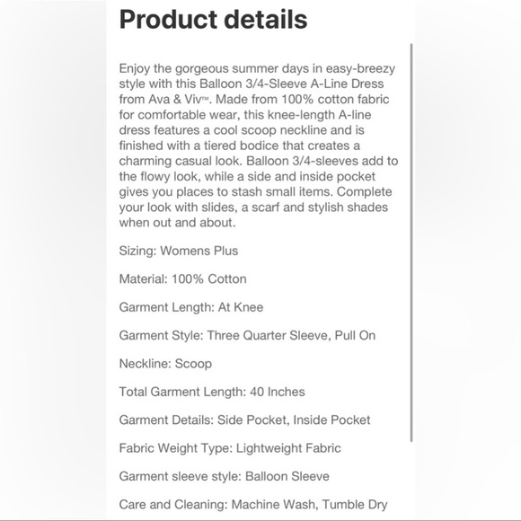 ☀️Ava & Viv Blue Ruffe Dress☀️ - Picture 10 of 11